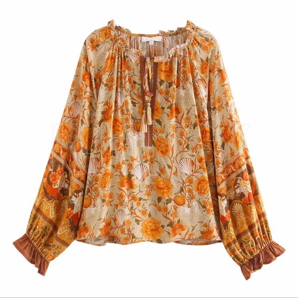NEW! Bohemian Mermaid Shell Blouse - Picture 8 of 8